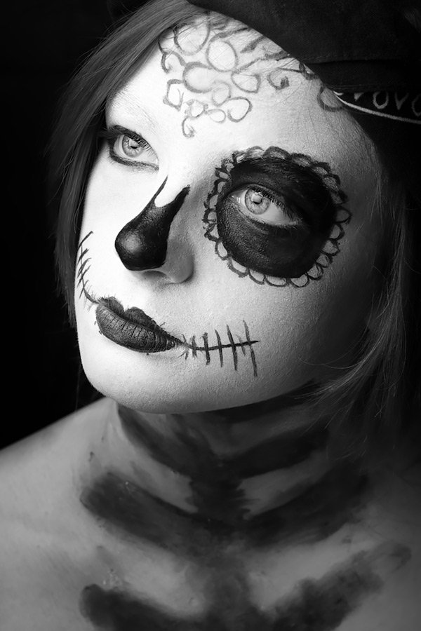 sugar skull #1 / 3x2 + camera [Fujifilm X-T1] + children [portraits] + show the original