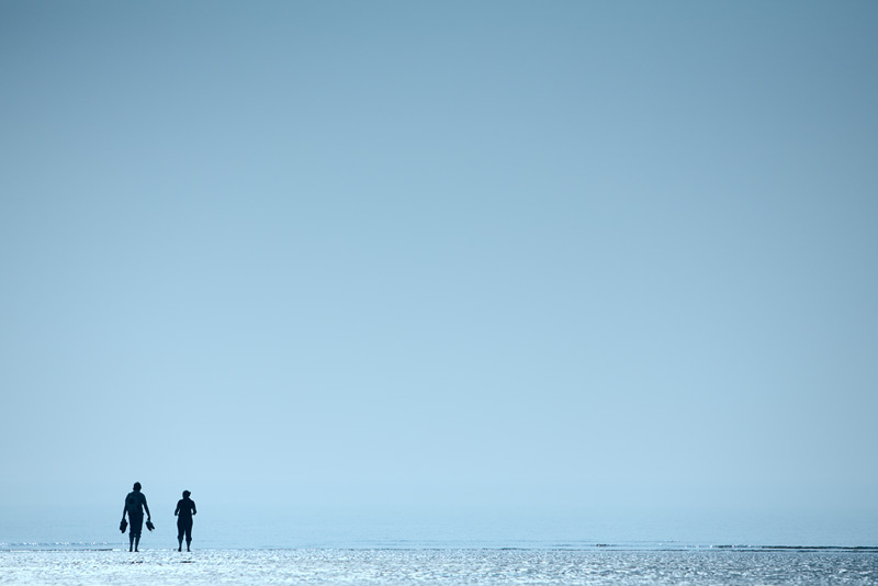 the blue, blue sky #2 / 3x2 + fylde coast [scenic] + people