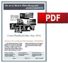 The Art of Black & White Photography, Assignments / Photoshop, Black &amp; White [pdf cover image]